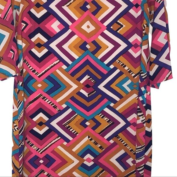 Anthropologie Everly Psychedelic 70s Shift Dress Size Small - Picture 4 of 14